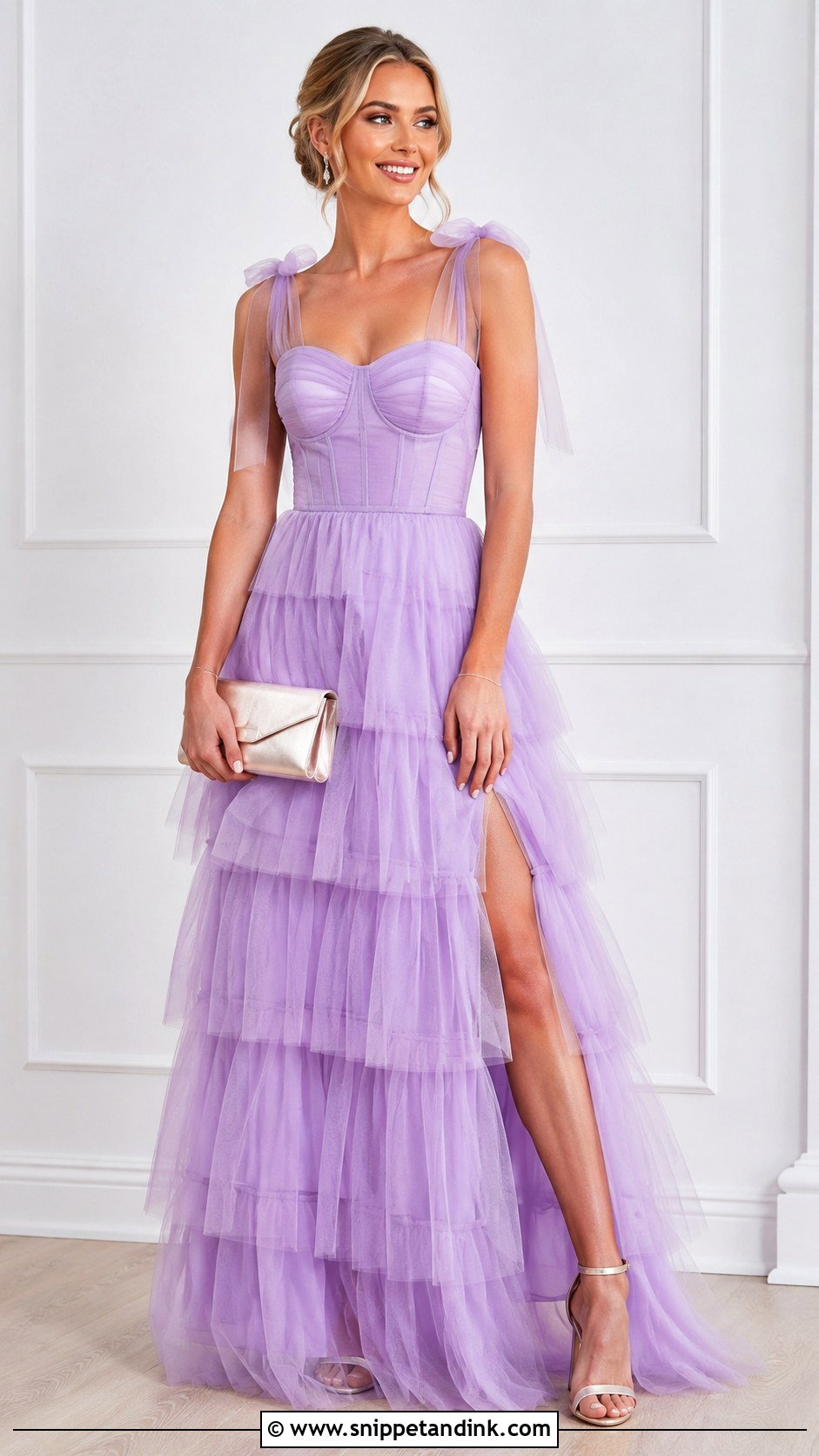 Tulle Gown With Fitted Bodice - Snippet and Ink - 25 Gown Models Ideas