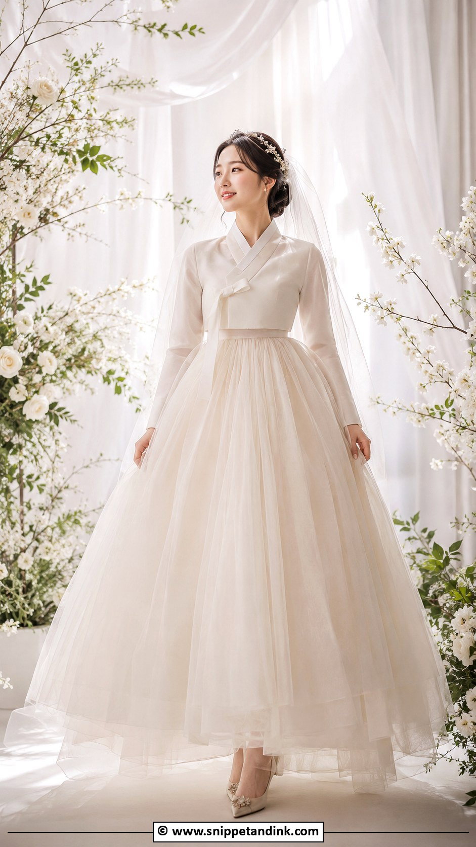 Tulle Korean Wedding Dress - Snippet and Ink - 25 Korean Wedding Dresses