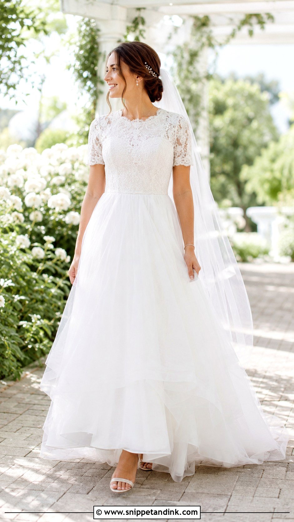Tulle LDS Wedding Dress - Snippet and Ink - 25 Lds Wedding Dresses