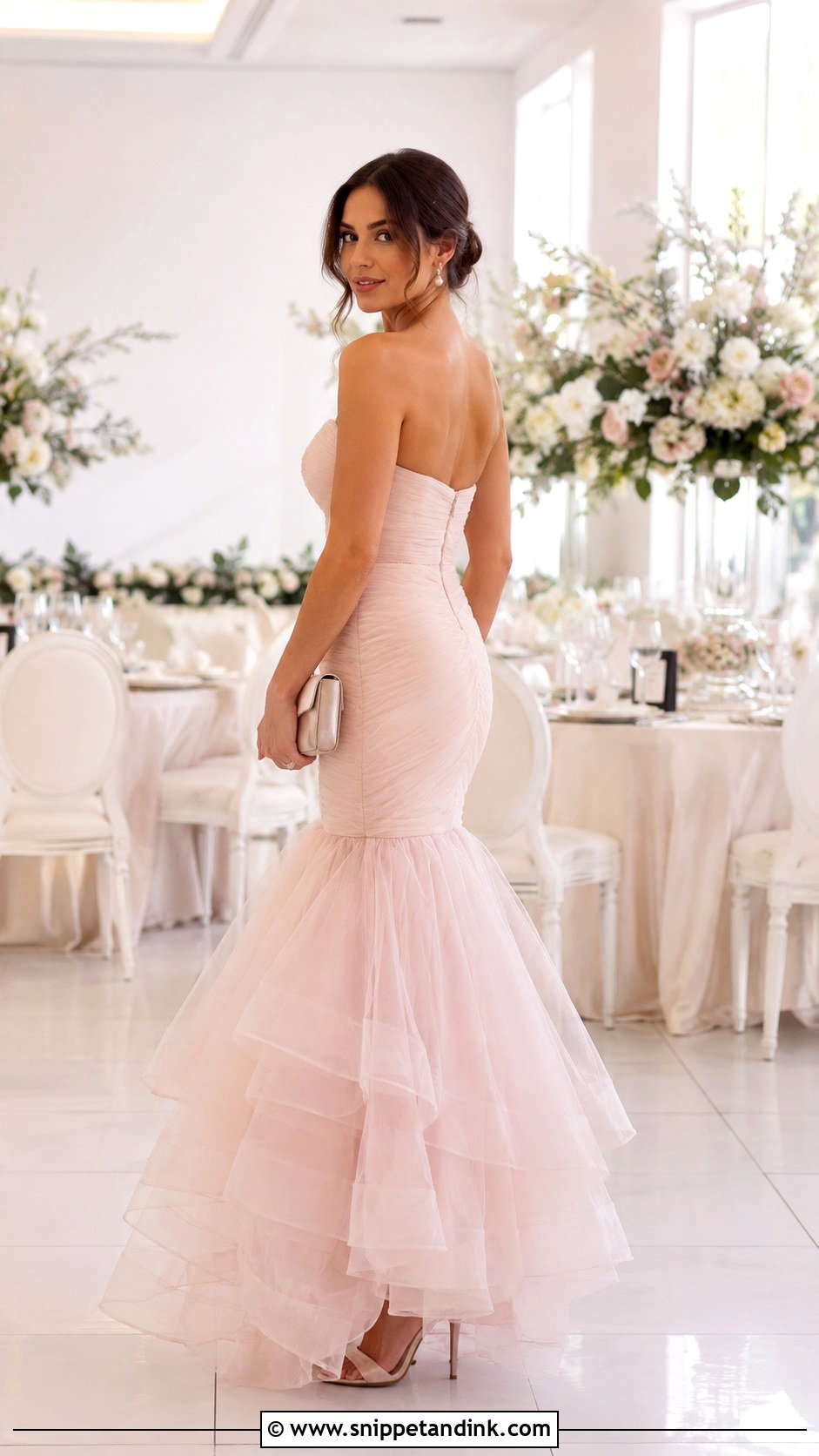 Tulle Mermaid Cut Gown - Snippet and Ink - 25 Mermaid Cut Gown Ideas