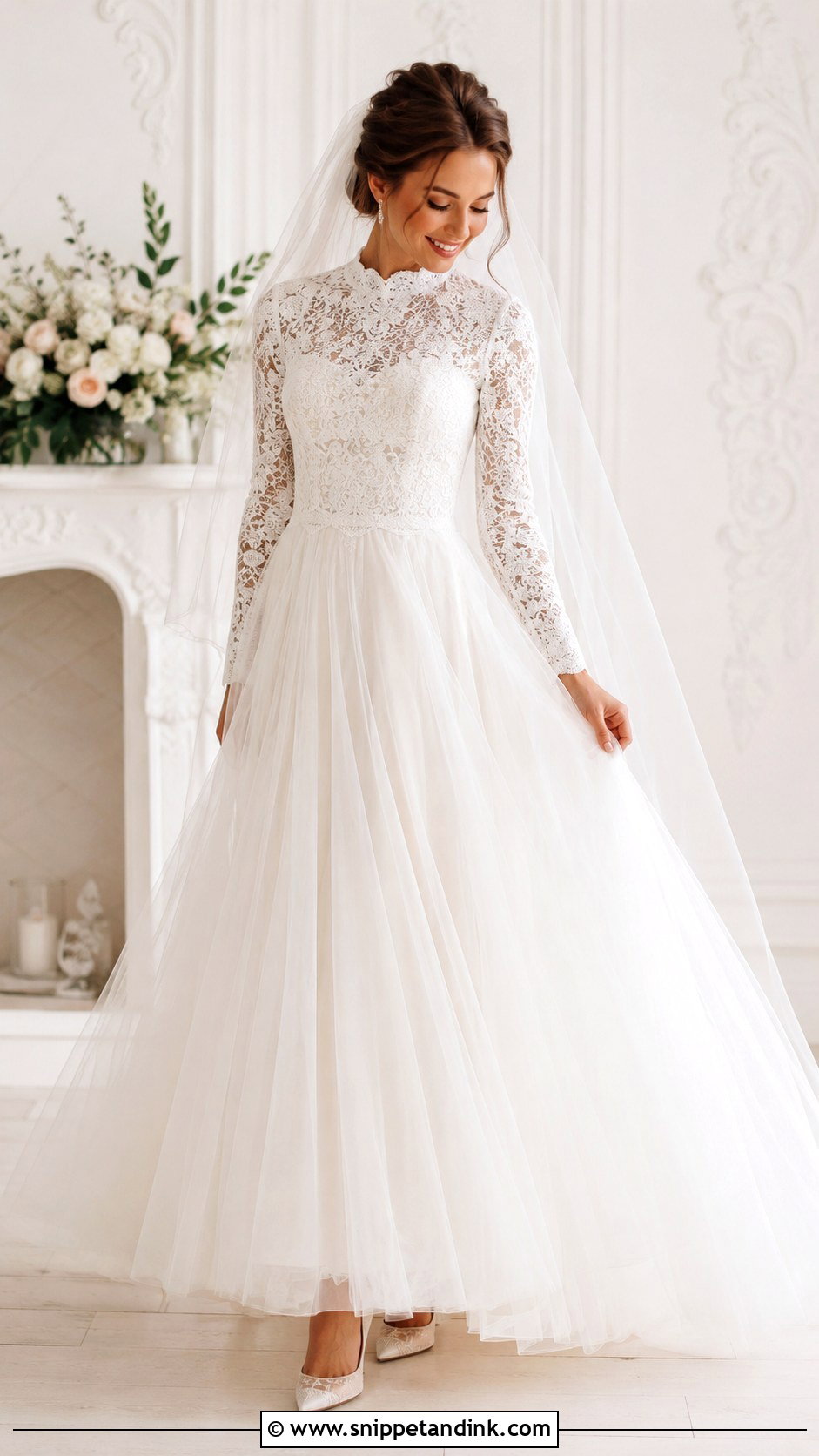 Tulle Mormon Wedding Dress - Snippet and Ink - 25 Mormon Wedding Dresses