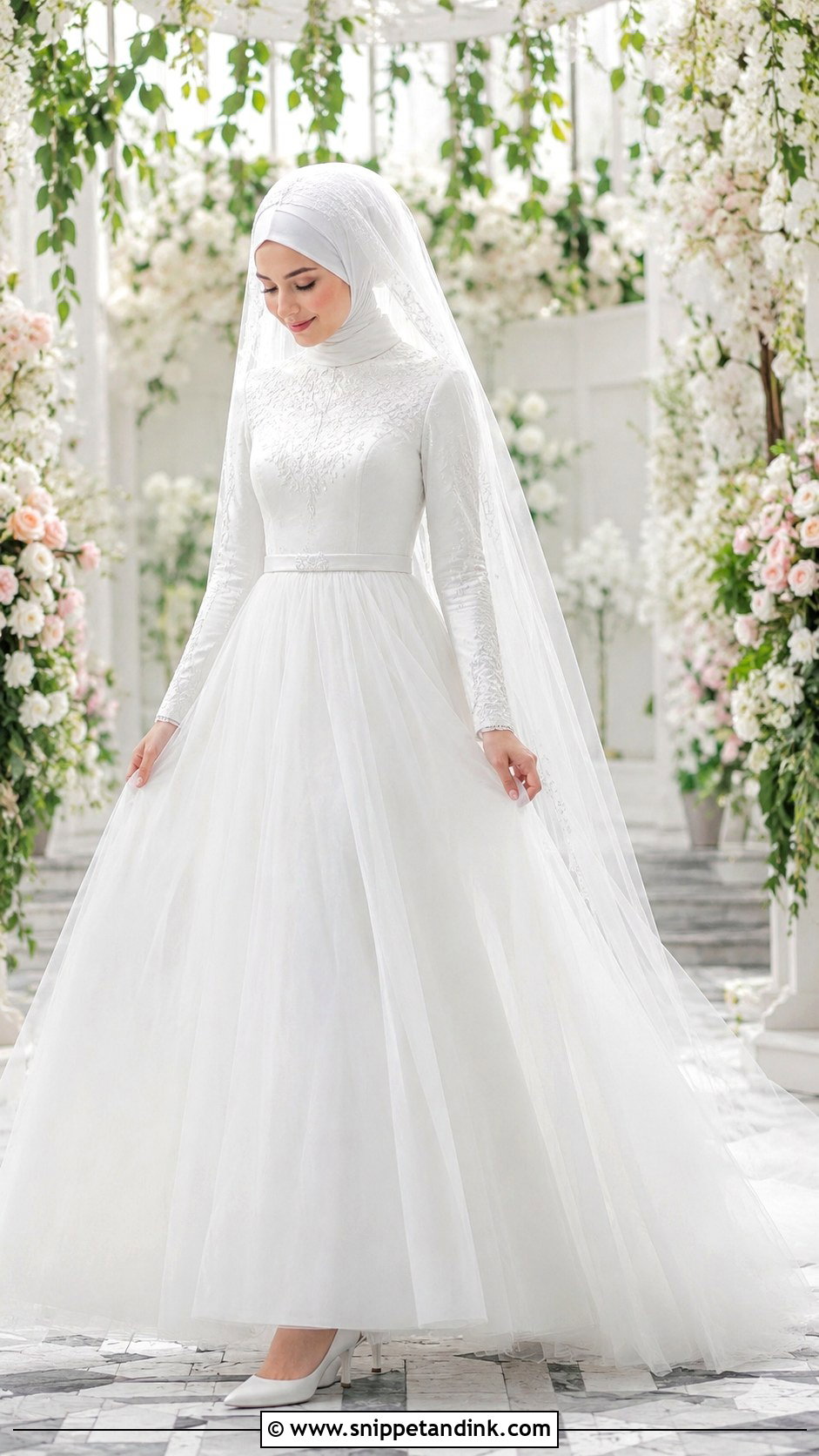 Tulle Muslim Wedding Dress - Snippet and Ink - 25 Simple Muslim Wedding Dress Ideas