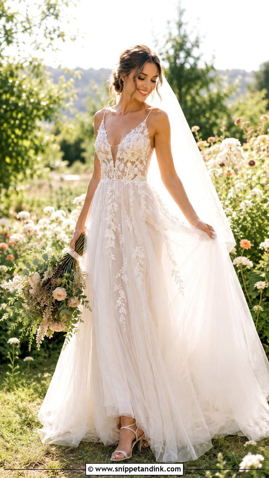 Tulle Nature Wedding Dress - Snippet and Ink - 25 Nature Wedding Dress Ideas