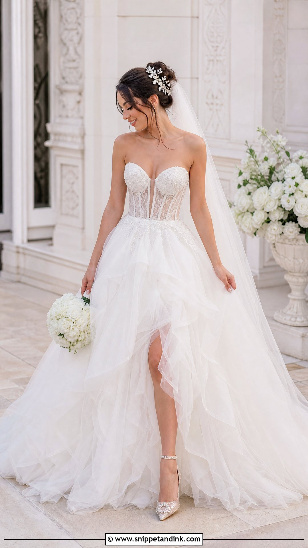 Tulle Princess Bridal Frock - Snippet and Ink - 25 Bridal Frock Ideas