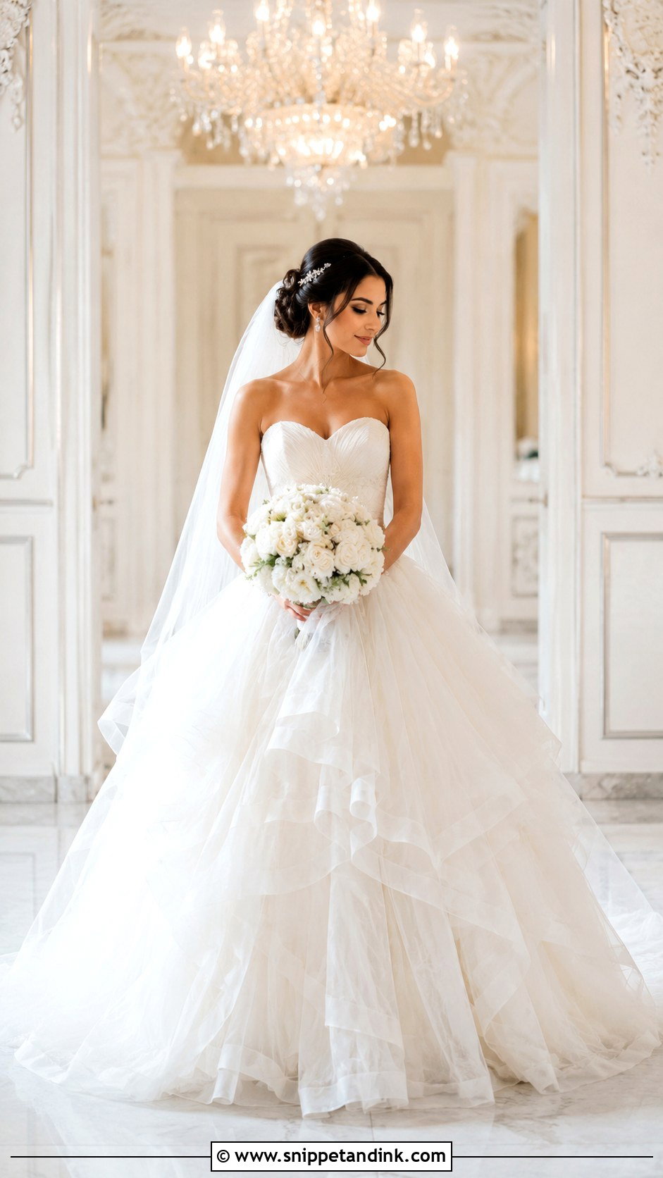 Tulle Princess Gown for Bride - Snippet and Ink - 25 Gown for Bride Ideas
