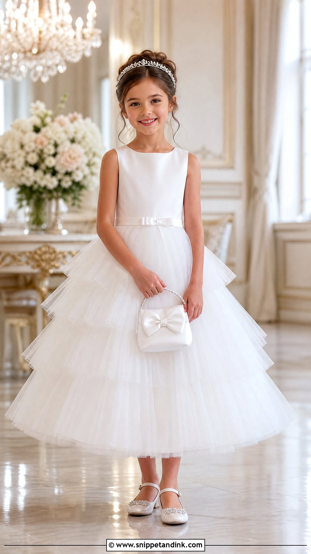 Tulle Princess Little Bride Gown - Snippet and Ink - 25 Little Bride Gown Styles for Kids