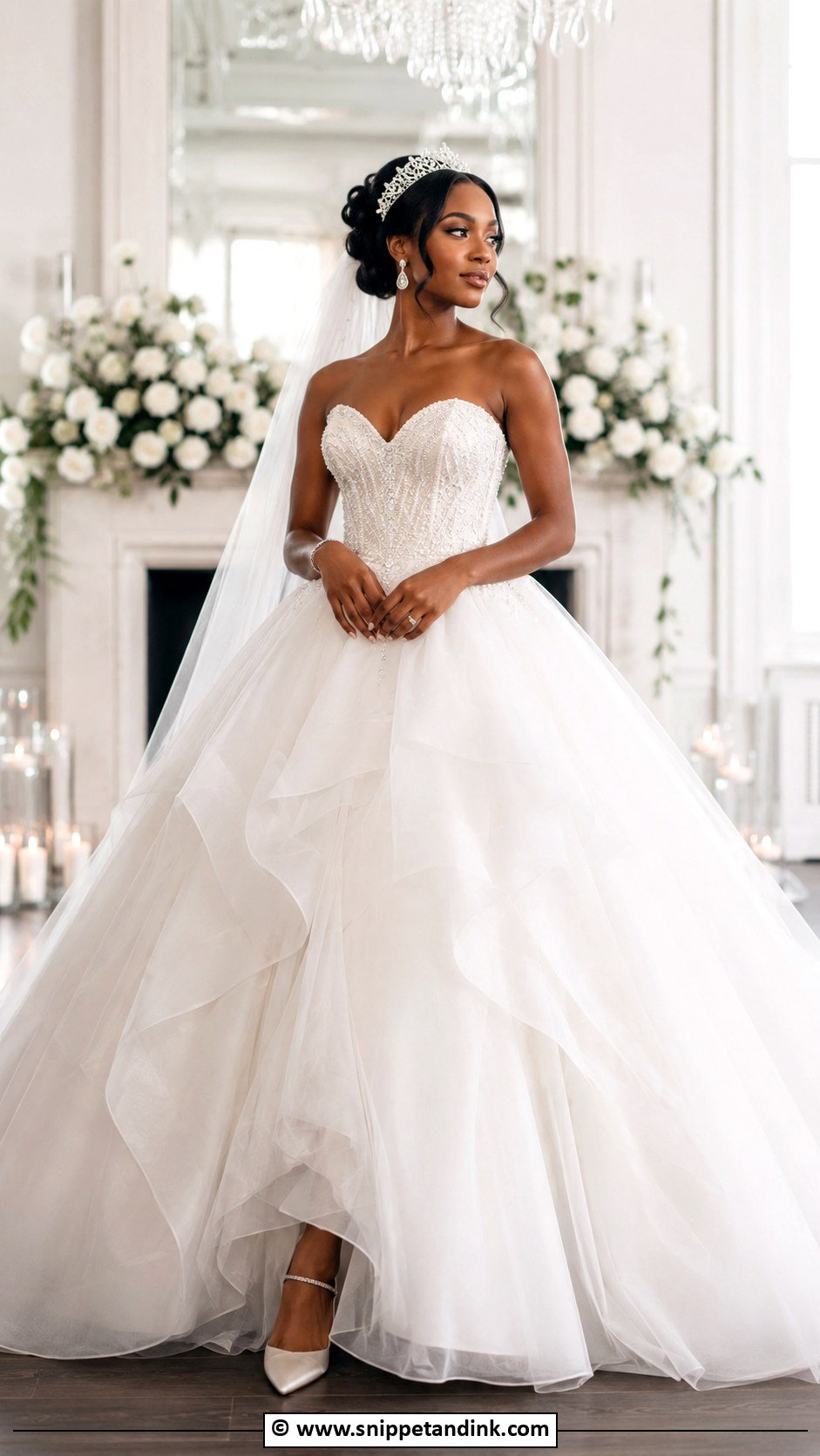 Tulle Princess Wedding Dress - Snippet and Ink - 30 Dream Wedding Dresses Black Women