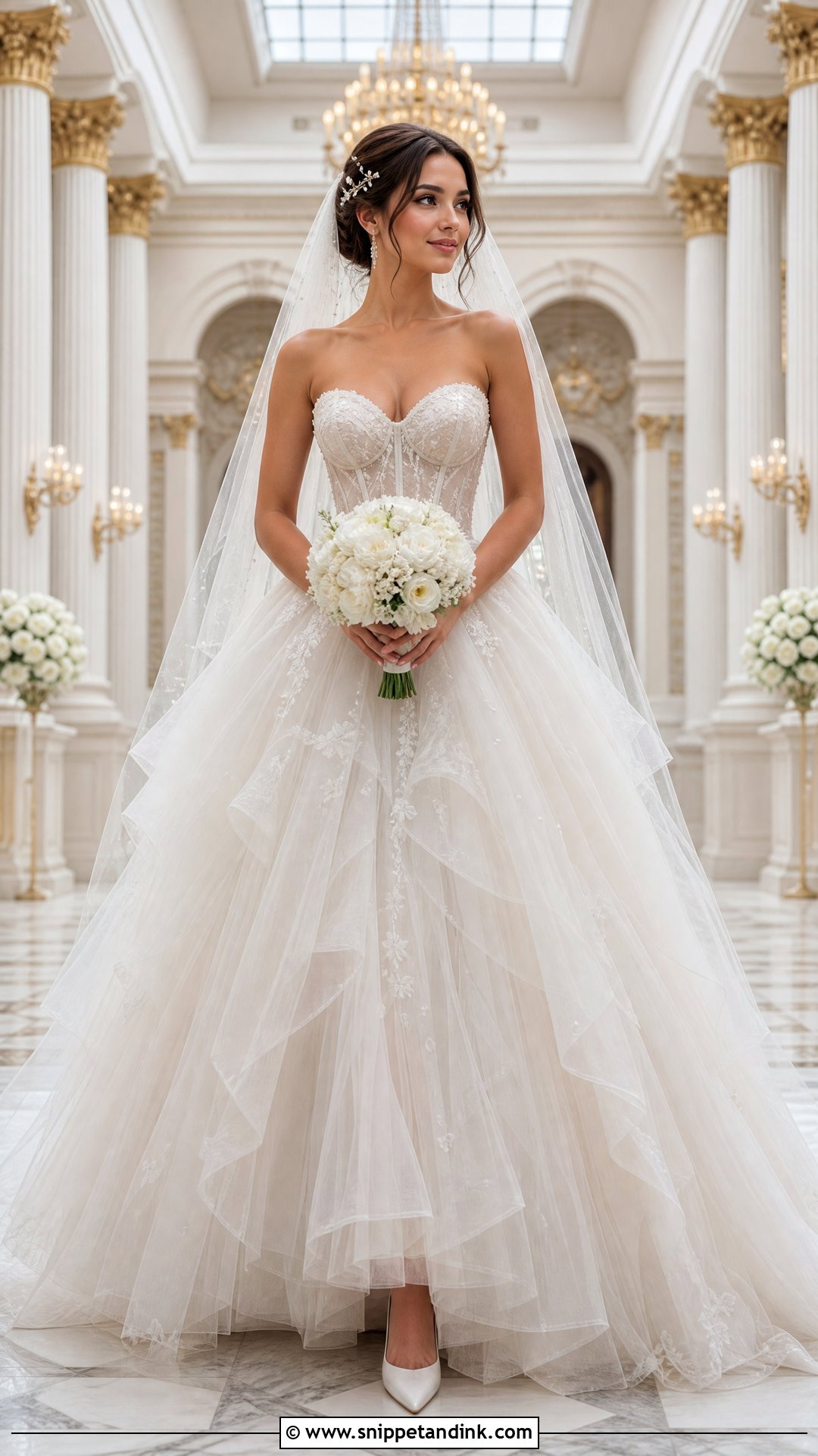 Tulle Princess Wedding Dress - Snippet and Ink - 20 Wedding Dress Material Fabrics Ideas