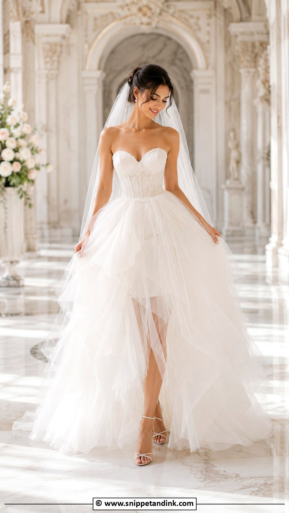 Tulle Princess Wedding Dress - Snippet and Ink - 30 Pretty Wedding Dresses