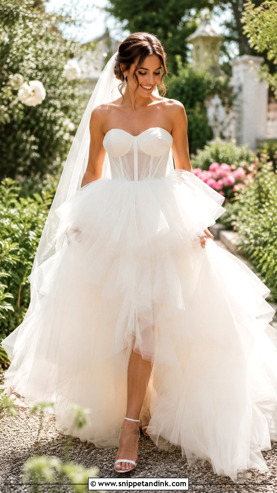 Tulle Puffy Wedding Dress - Snippet and Ink - 25 Puffy Wedding Dresses