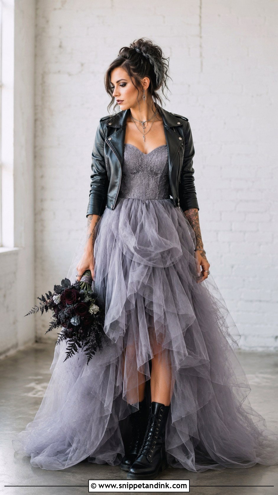 Tulle Punk Wedding Dress - Snippet and Ink - 25 Punk Wedding Dress Ideas