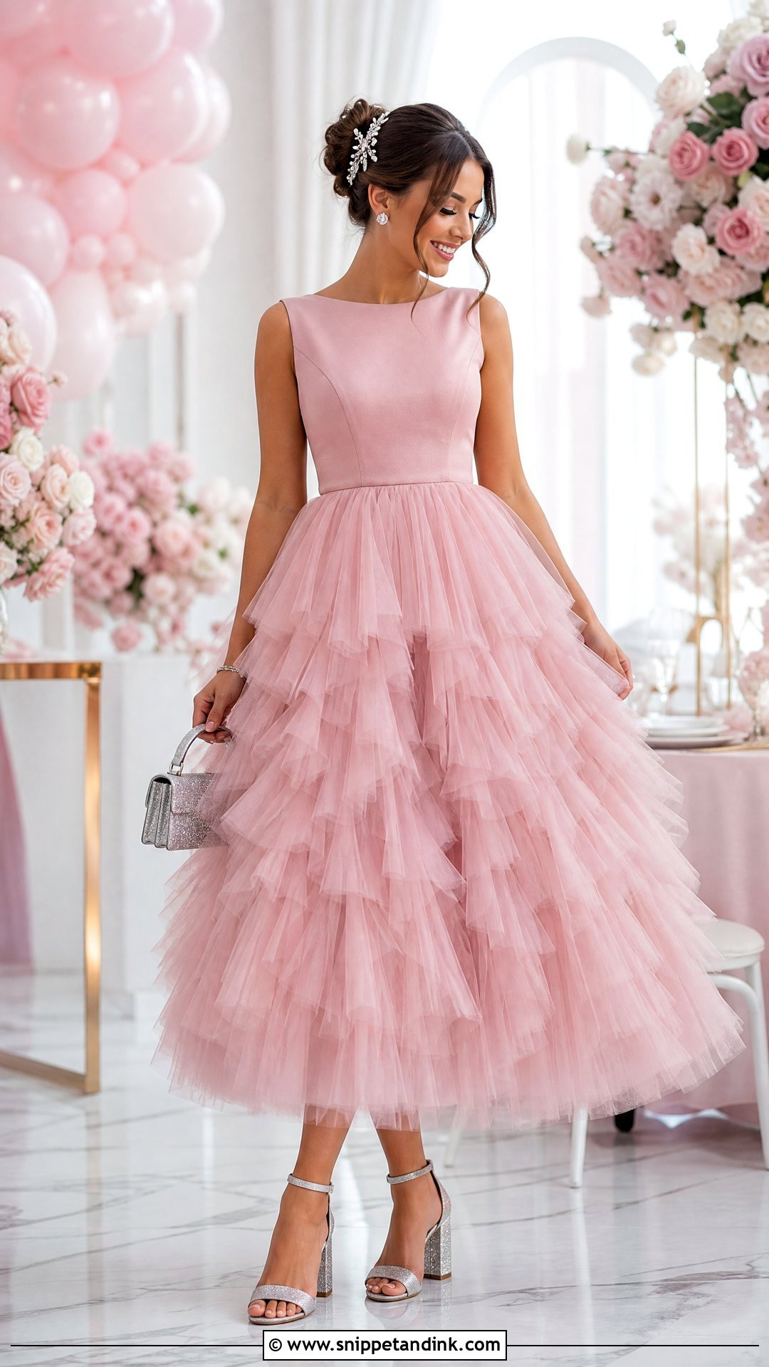 Tulle Rose Princess Party Dress - Snippet and Ink - 20 Rose Princess Dress Ideas