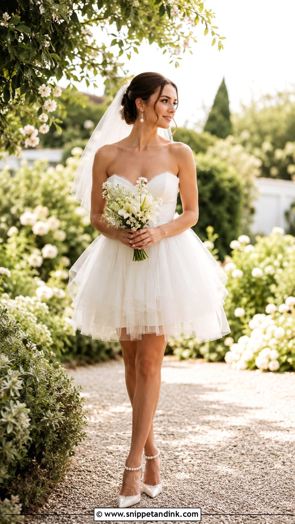 Tulle Short Bridal Dress - Snippet and Ink - 30 Short Bridal Dress Ideas