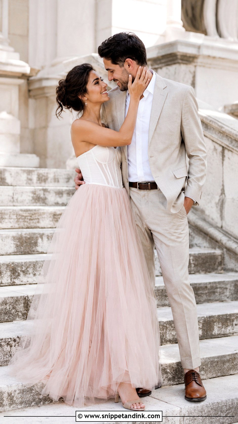Tulle Skirt And Corset Top Pre Wedding Shoot - Snippet and Ink - 25 Pre Wedding Shoot Dress Ideas