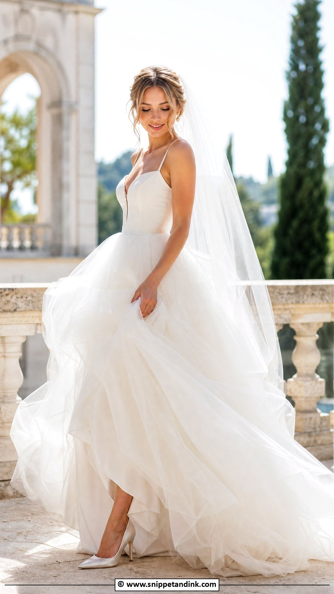 Tulle Skirt Bridal Dress - Snippet and Ink - 35 Bridal Dress Ideas