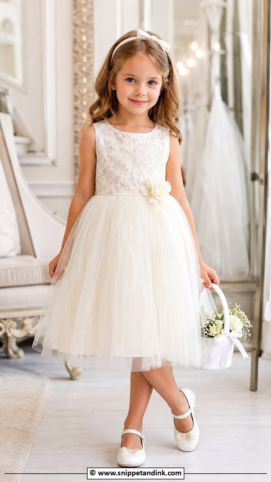 Tulle Skirt Kids Wedding Dress - Snippet and Ink - 30 Kids Wedding Dress Ideas