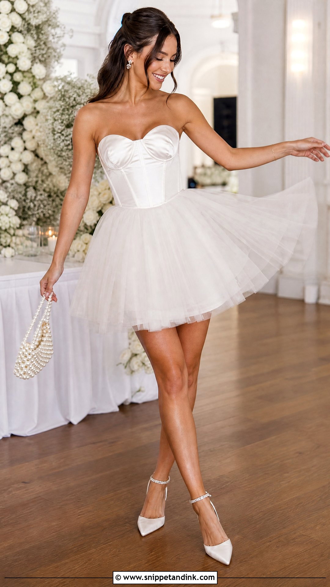 Tulle Skirt Mini Wedding Dress - Snippet and Ink - 20 Short Second Wedding Dress Ideas