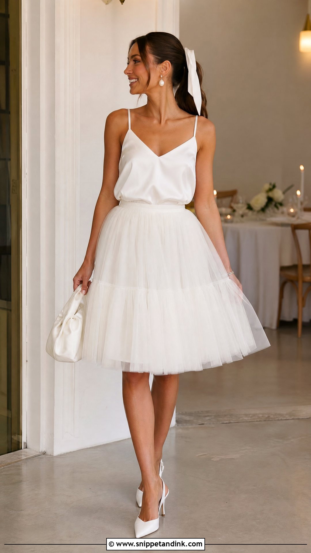 Tulle Skirt Post Wedding Outfit - Snippet and Ink - 20 Post Wedding Dress Ideas
