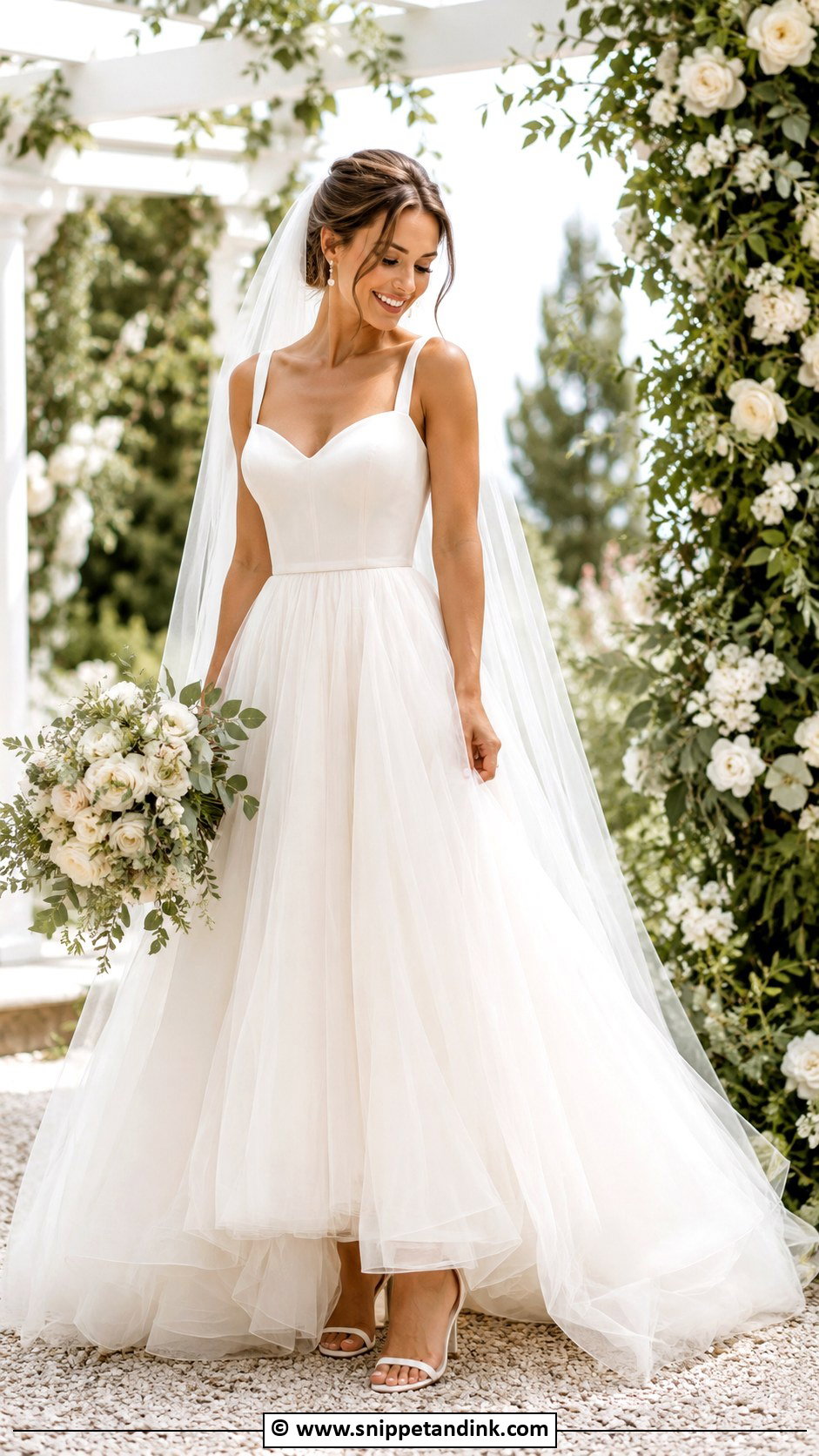 Tulle Skirt Wedding Dress - Snippet and Ink - 30 Timeless Elegant Wedding Dress Ideas