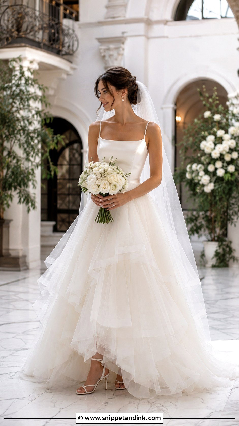 Tulle Skirt Wedding Dress - Snippet and Ink - 25 Classy Elegant Wedding Dresses