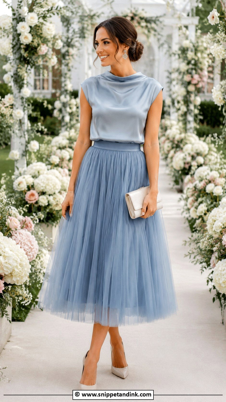 Tulle Skirt Wedding Outfit For Bride Sister - Snippet and Ink - 30 Wedding Outfit for Brides Sister Ideas