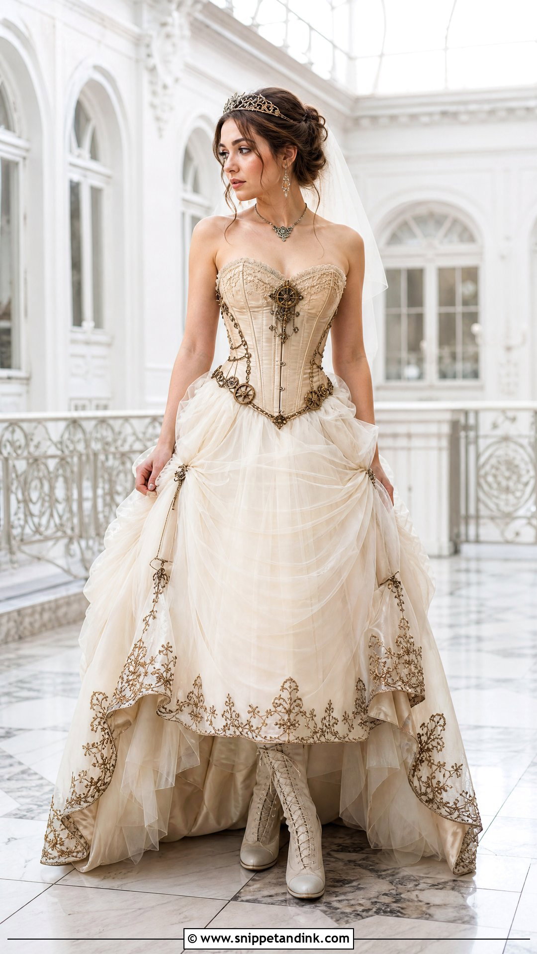Tulle Steampunk Wedding Dress - Snippet and Ink - 25 Steampunk Wedding Dress Ideas