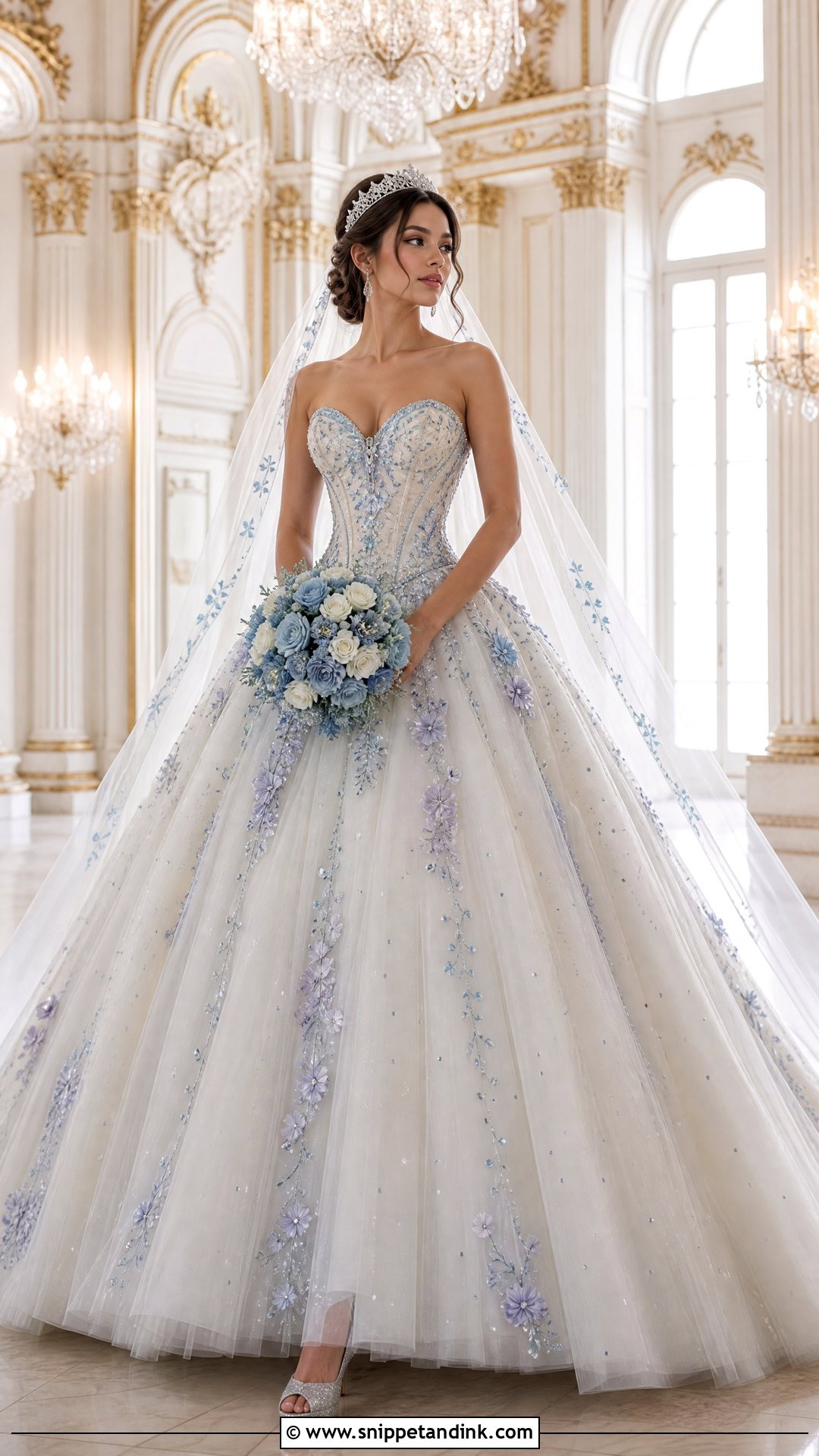 Tulle Stitch Ball Gown - Snippet and Ink - 20 Stitch Wedding Dress Ideas