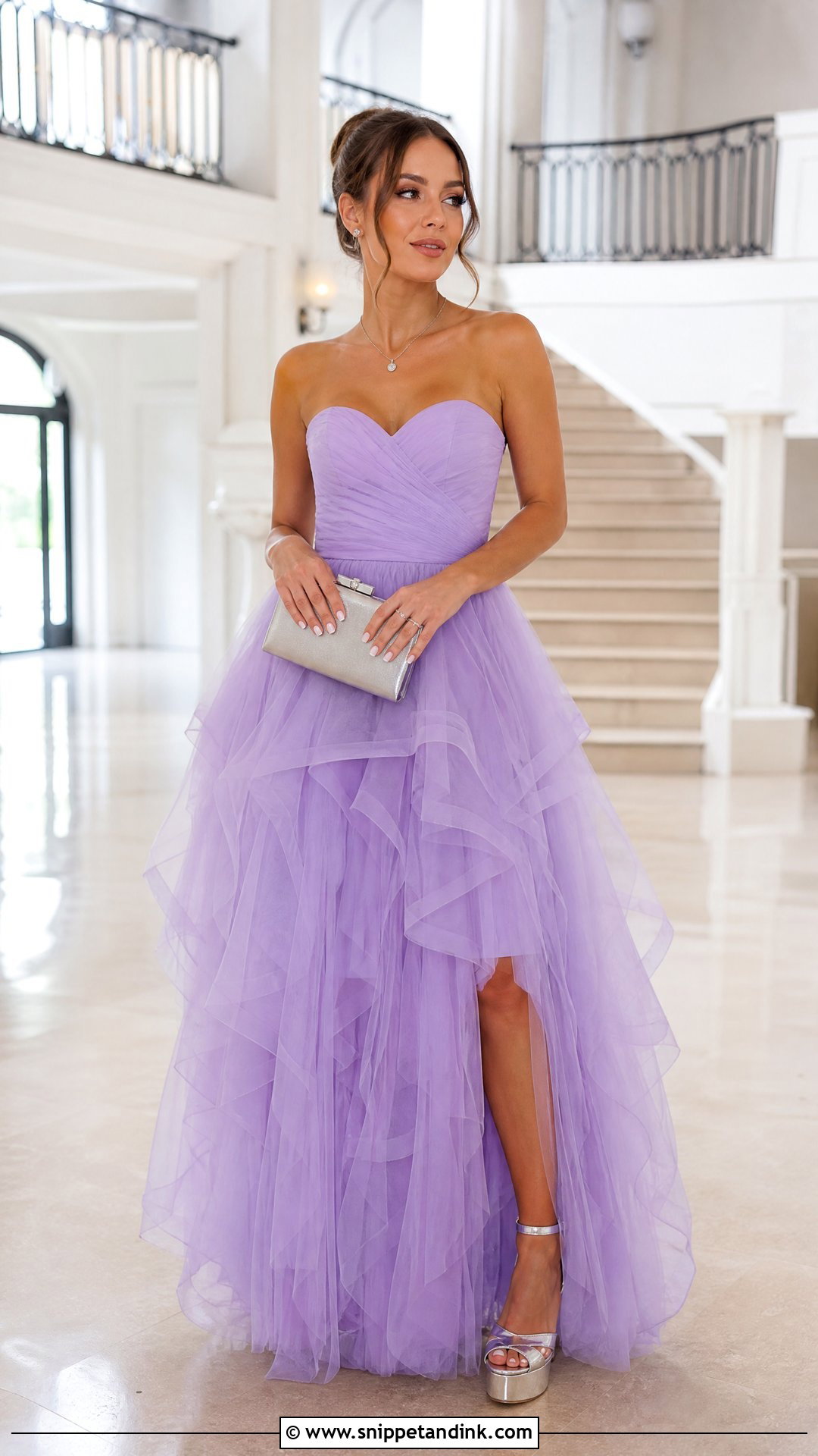 Tulle Sweetheart Neckline Ball Gown - Snippet and Ink - 20 Sweetheart Neckline Gown Ideas