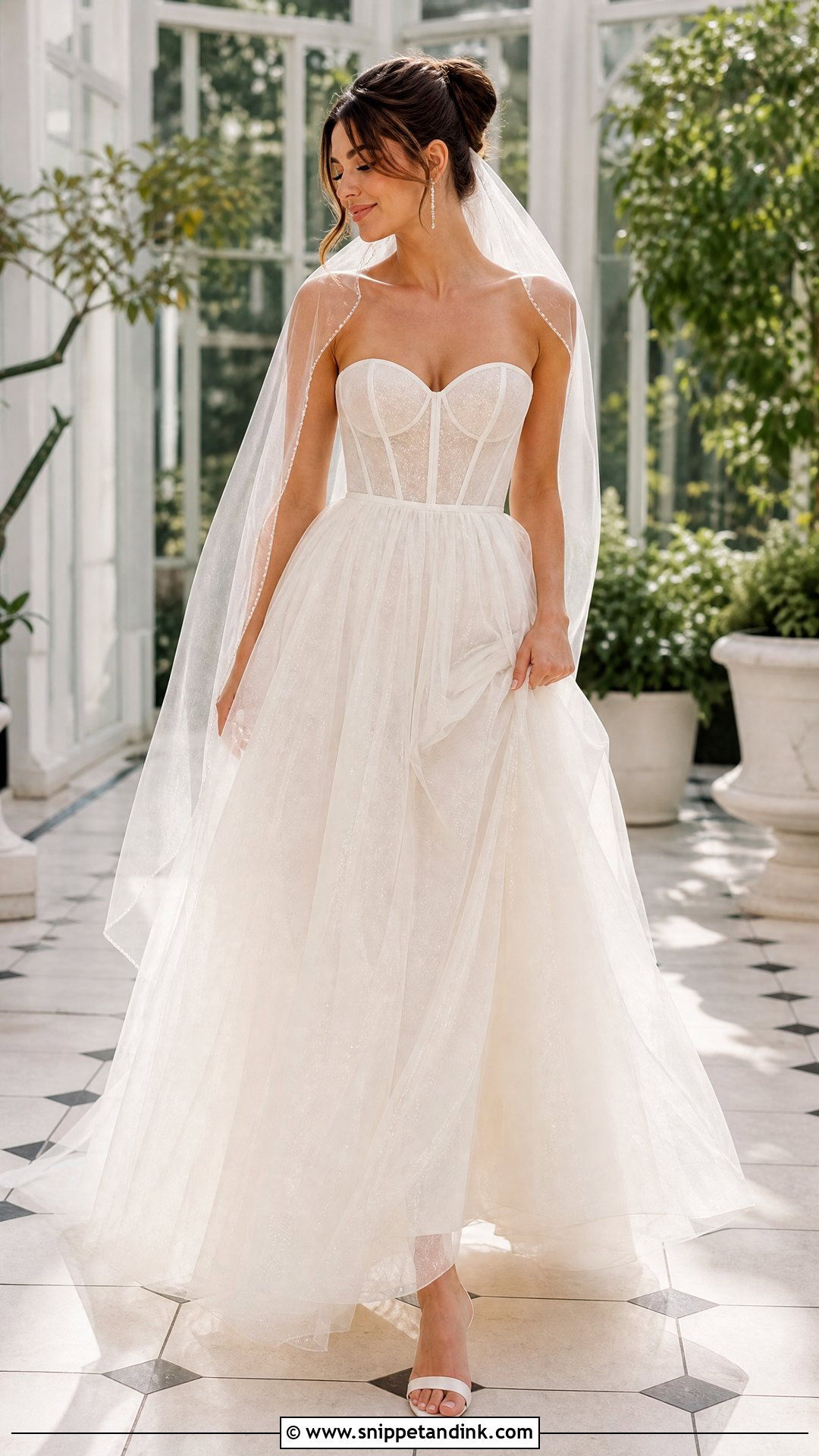 Tulle Sweetheart Wedding Dress - Snippet and Ink - 20 Sweetheart Neck Wedding Dress Ideas