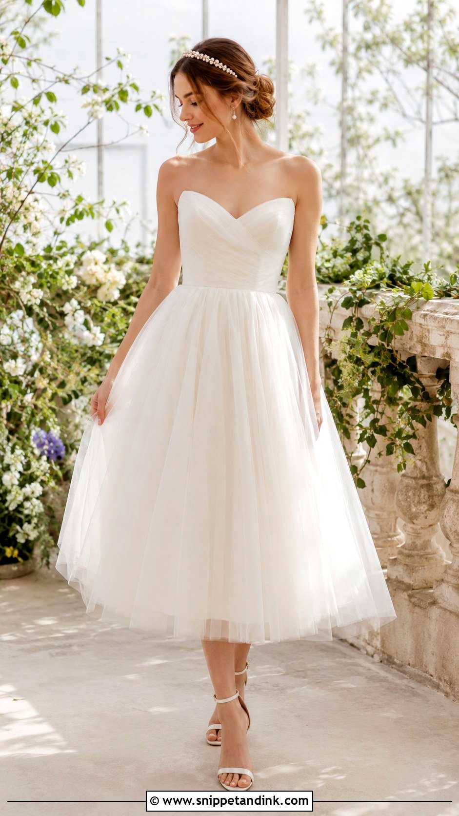 Tulle Tea Length Wedding Dress - Snippet and Ink - 25 Tea Length Wedding Dress Vintage Ideas