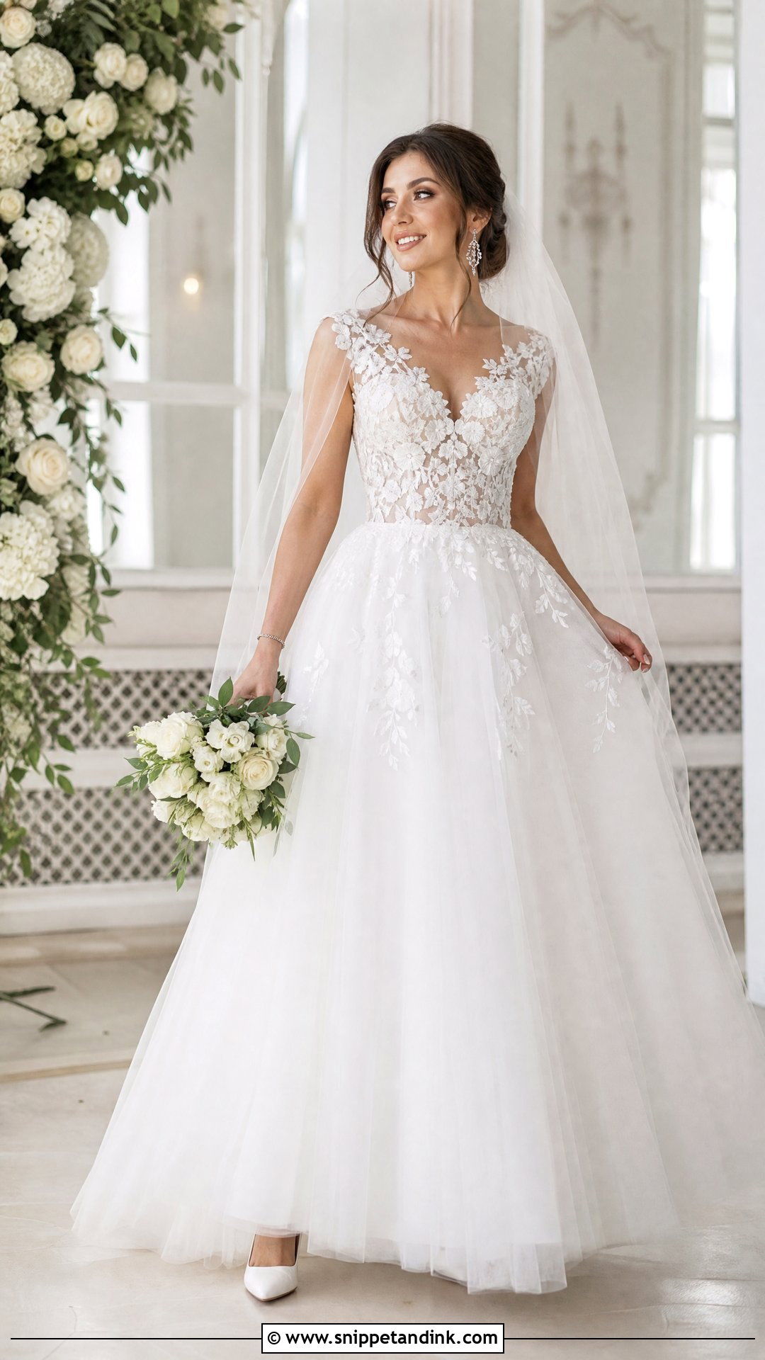 Tulle Ukrainian Wedding Dress - Snippet and Ink - 20 Ukrainian Wedding Dress Ideas