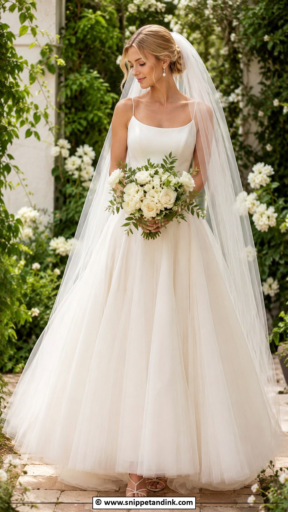 Tulle Wedding Dress - Snippet and Ink - 35 Wedding Dress Ideas
