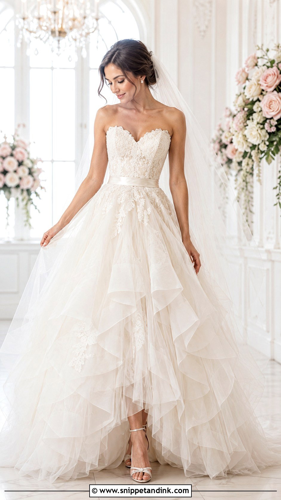 Tulle Wedding Dress - Snippet and Ink - 30 Vintage Inspired Wedding Dresses