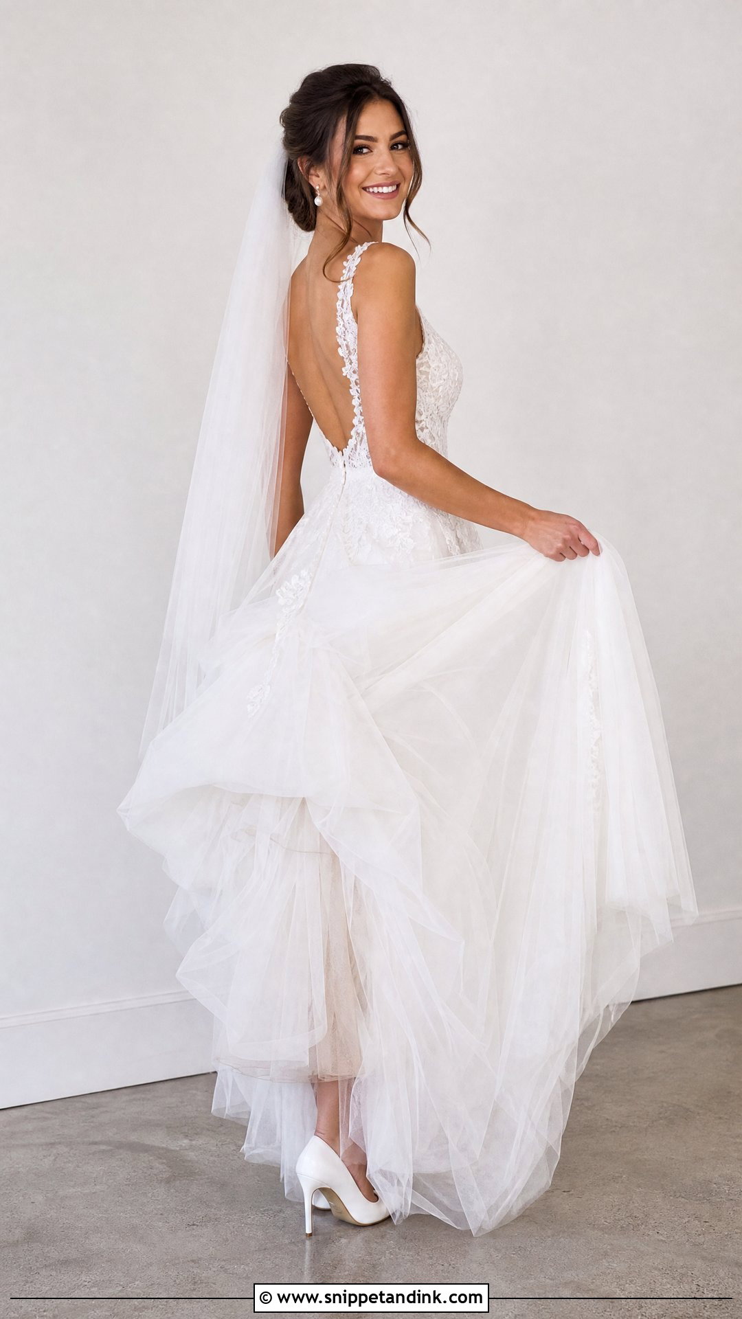 Tulle Wedding Dress Bustle - Snippet and Ink - 25 Wedding Dress Bustle Ideas