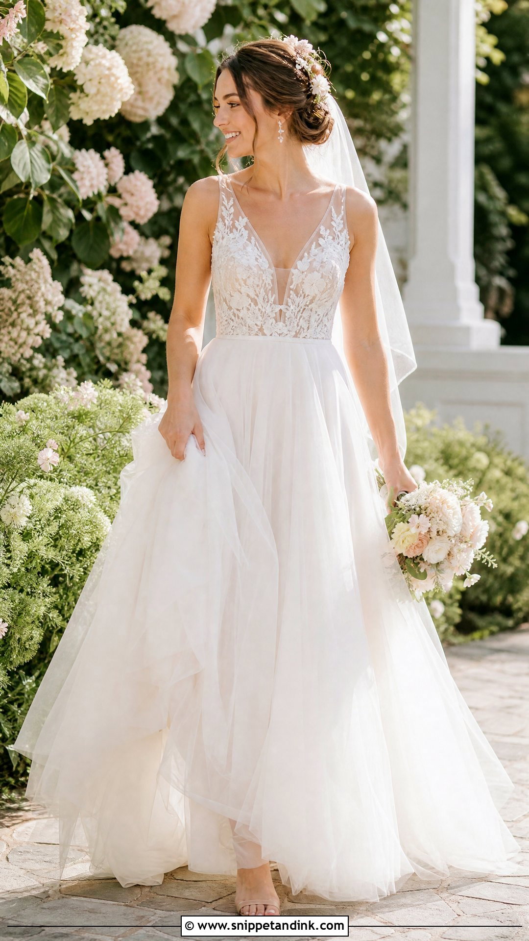Tulle Wedding Dress Description - Snippet and Ink - 25 Wedding Dress Description Ideas