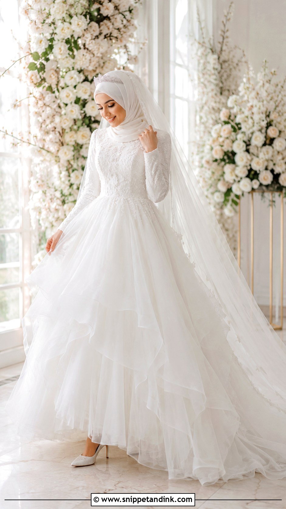 Tulle Wedding Dress Hijab - Snippet and Ink - 35 Wedding Dress Hijab Ideas