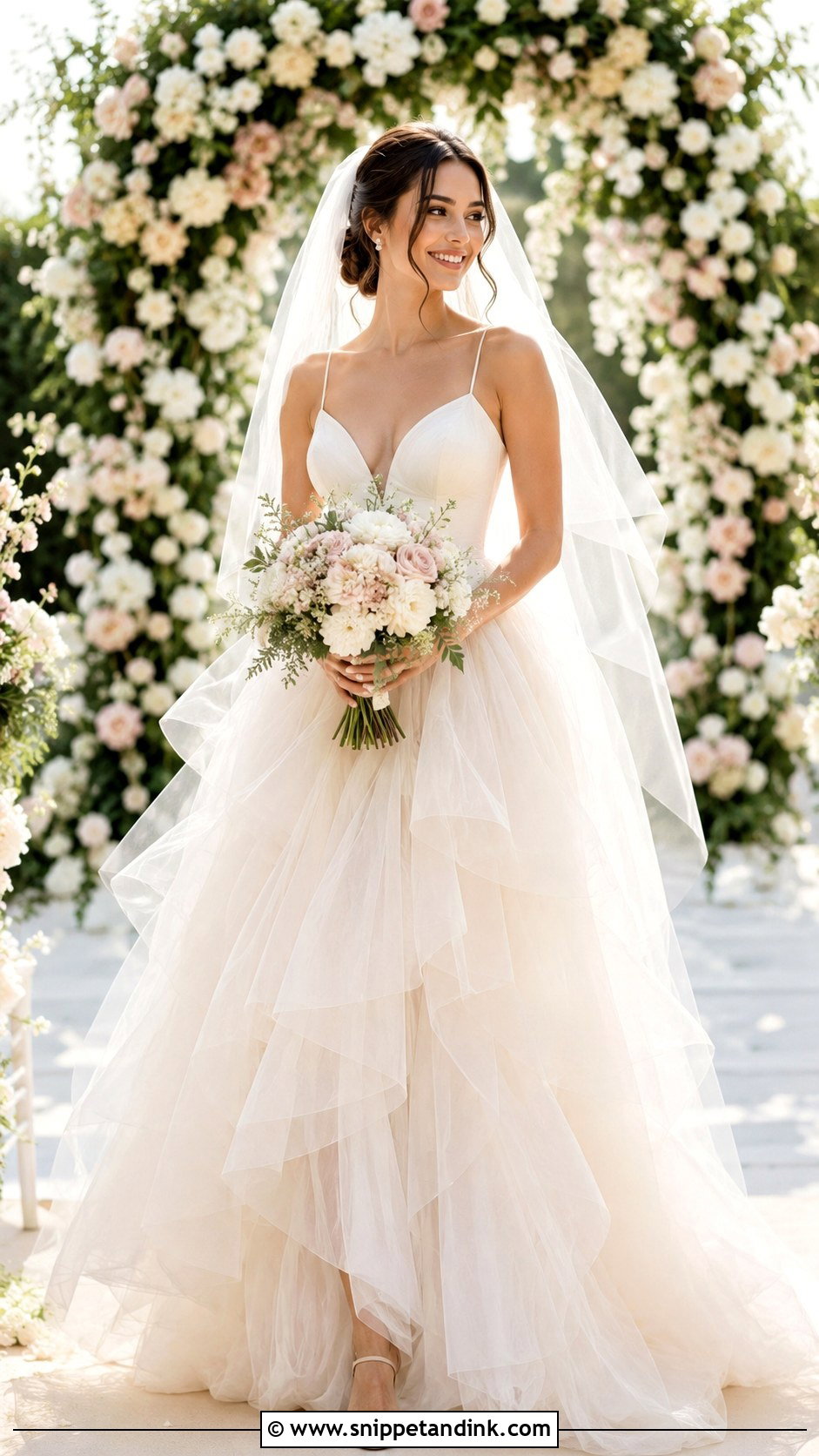 Tulle Wedding Dress Outfit - Snippet and Ink - 25 Wedding Outfits for Bride