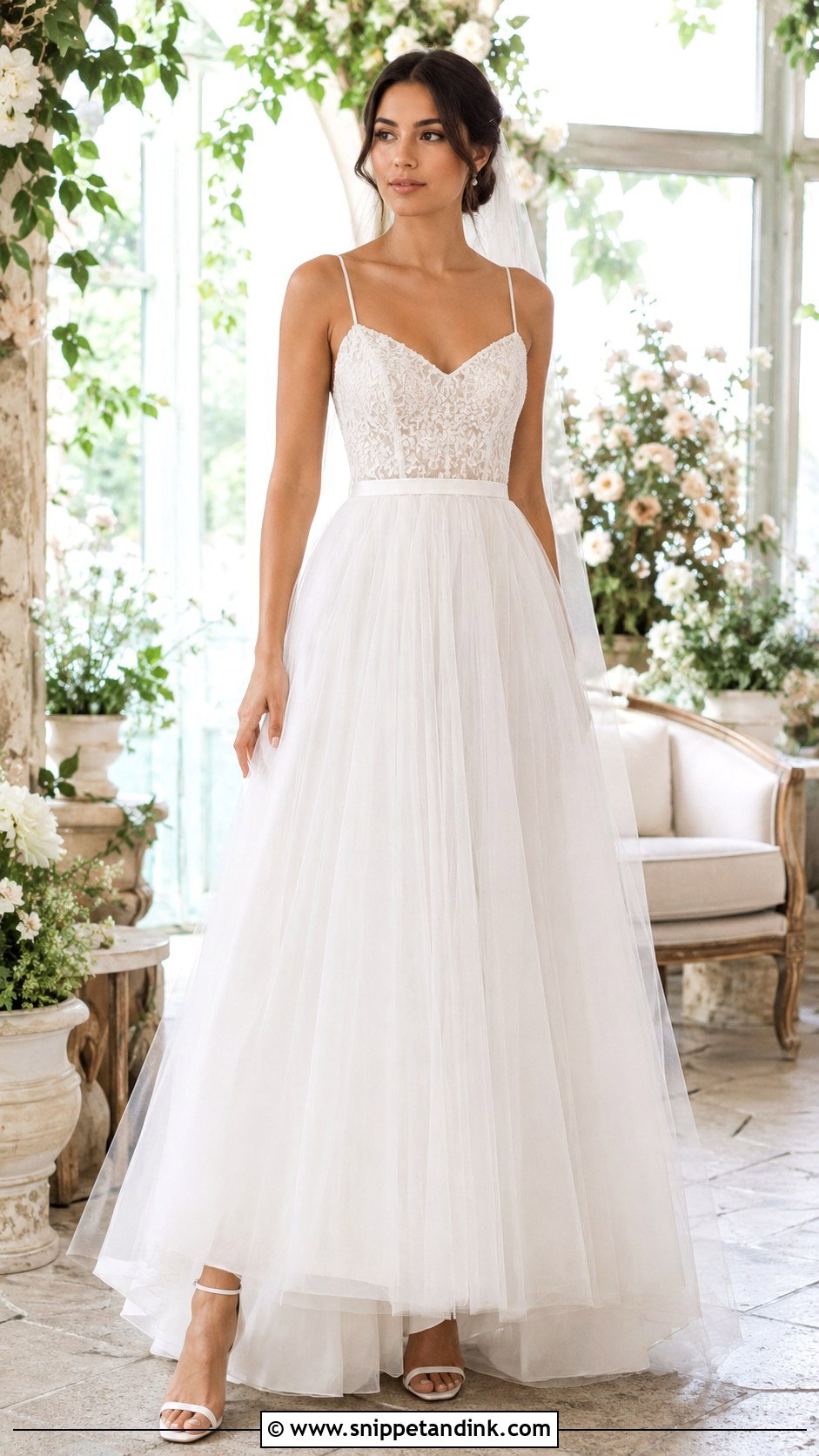 Tulle Wedding Dress With Defined Waist - Snippet and Ink - 25 Hourglass Wedding Dress Ideas