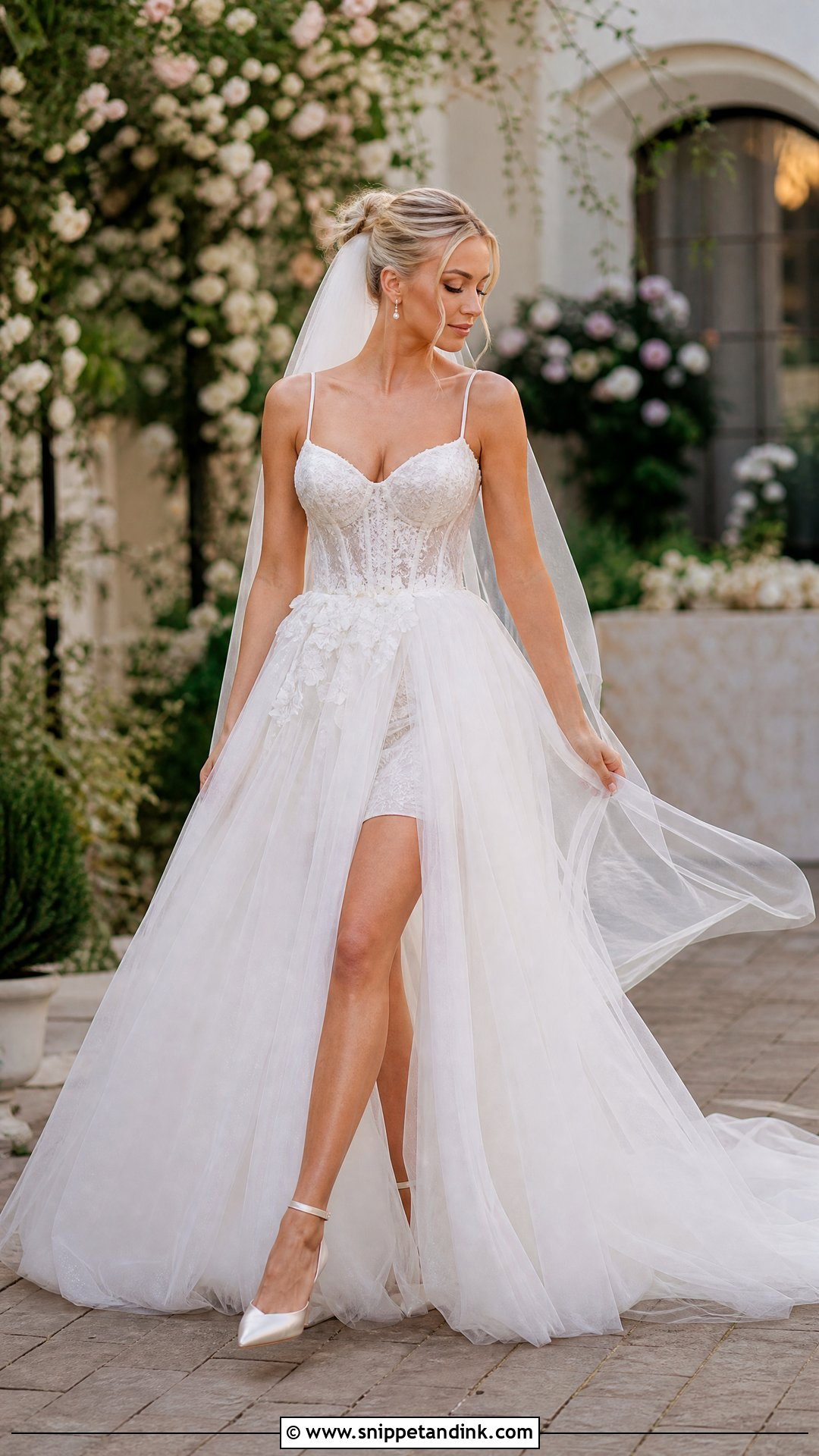 Tulle Wedding Dress With Detachable Train - Snippet and Ink - 25 Detachable Train Wedding Dress Ideas