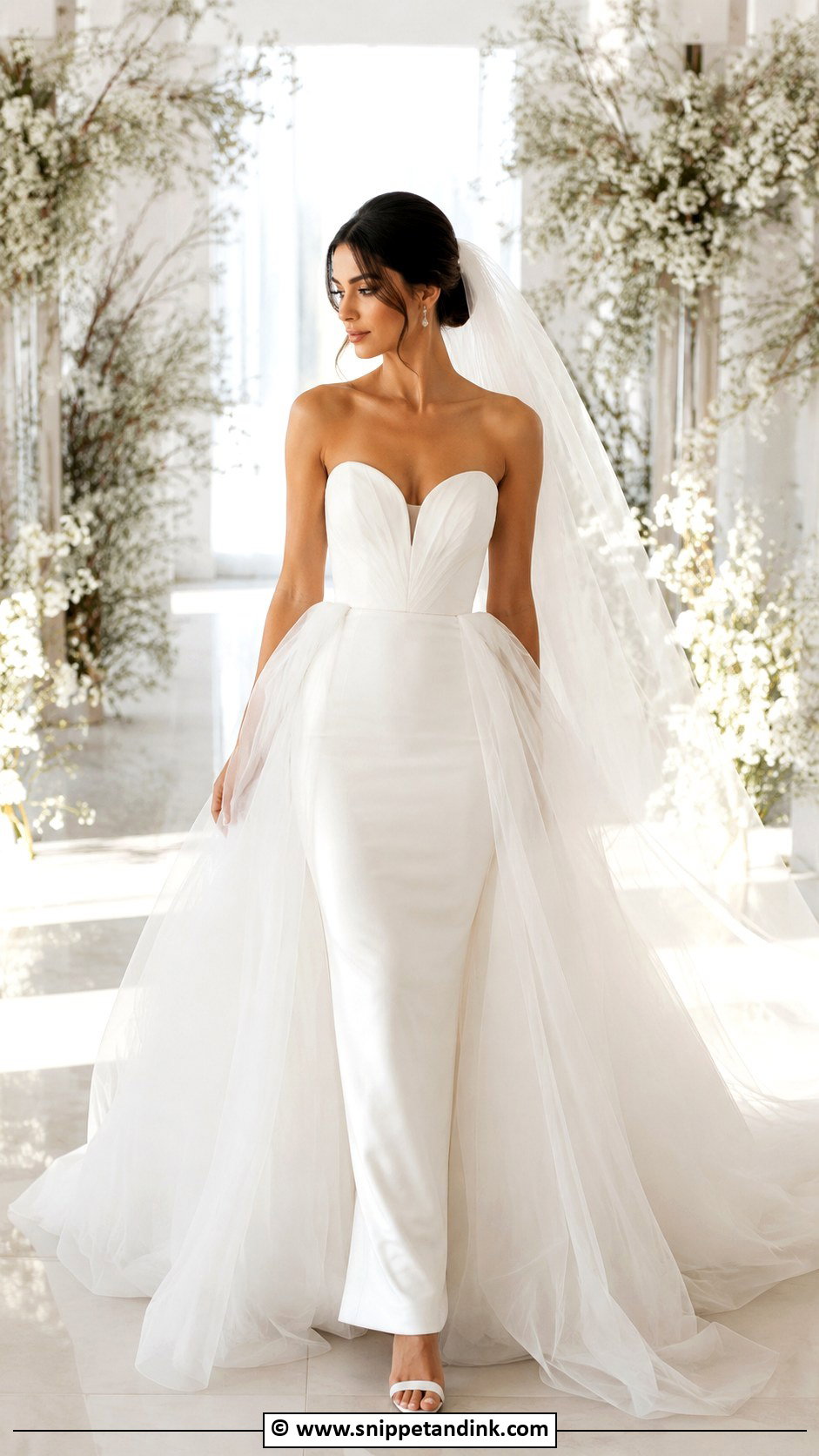 Tulle Wedding Dress With Overskirt - Snippet and Ink - 30 Tulle Wedding Dress Ideas