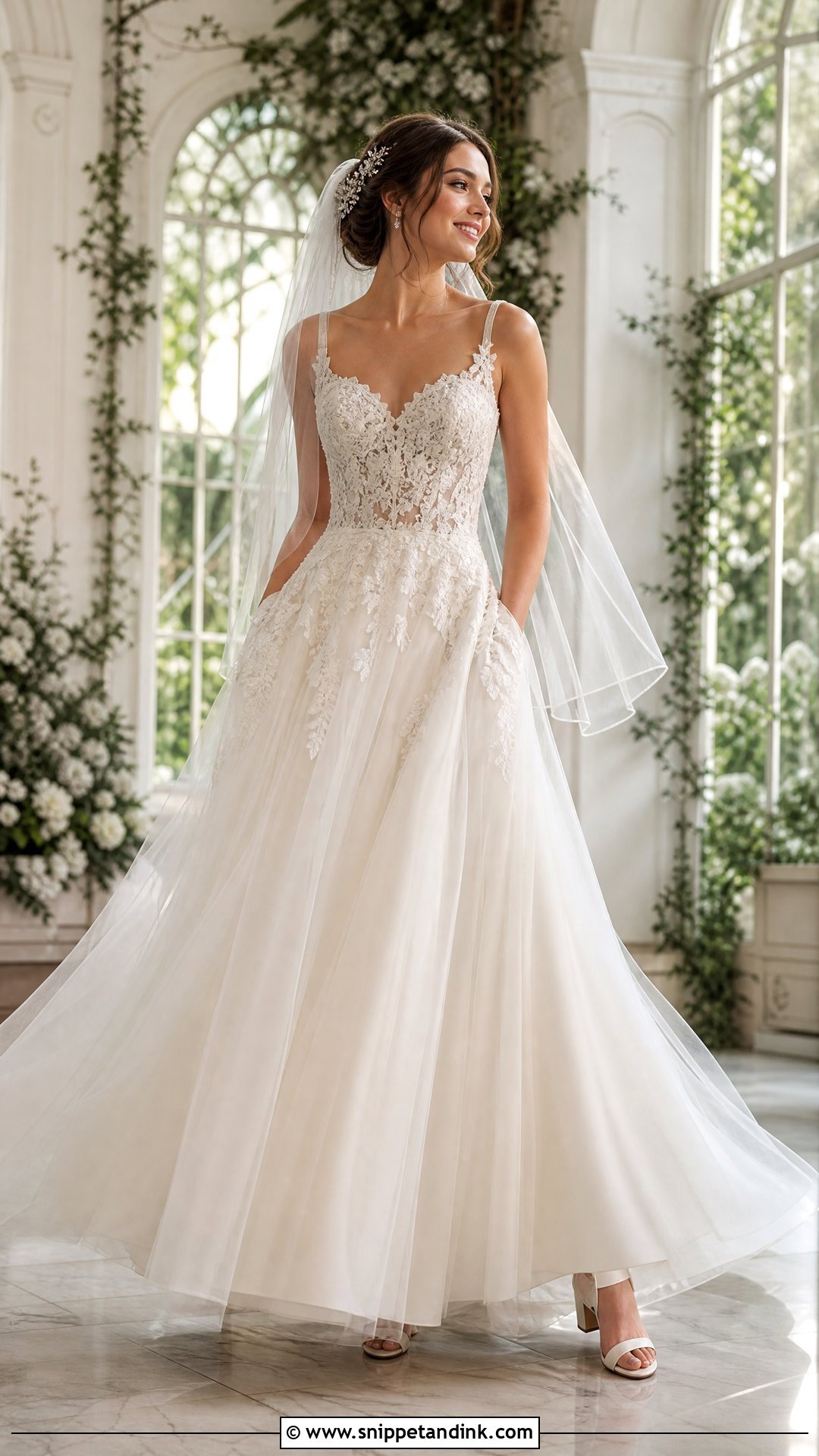 Tulle Wedding Dress With Pockets - Snippet and Ink - 20 Wedding Dresses with Pockets