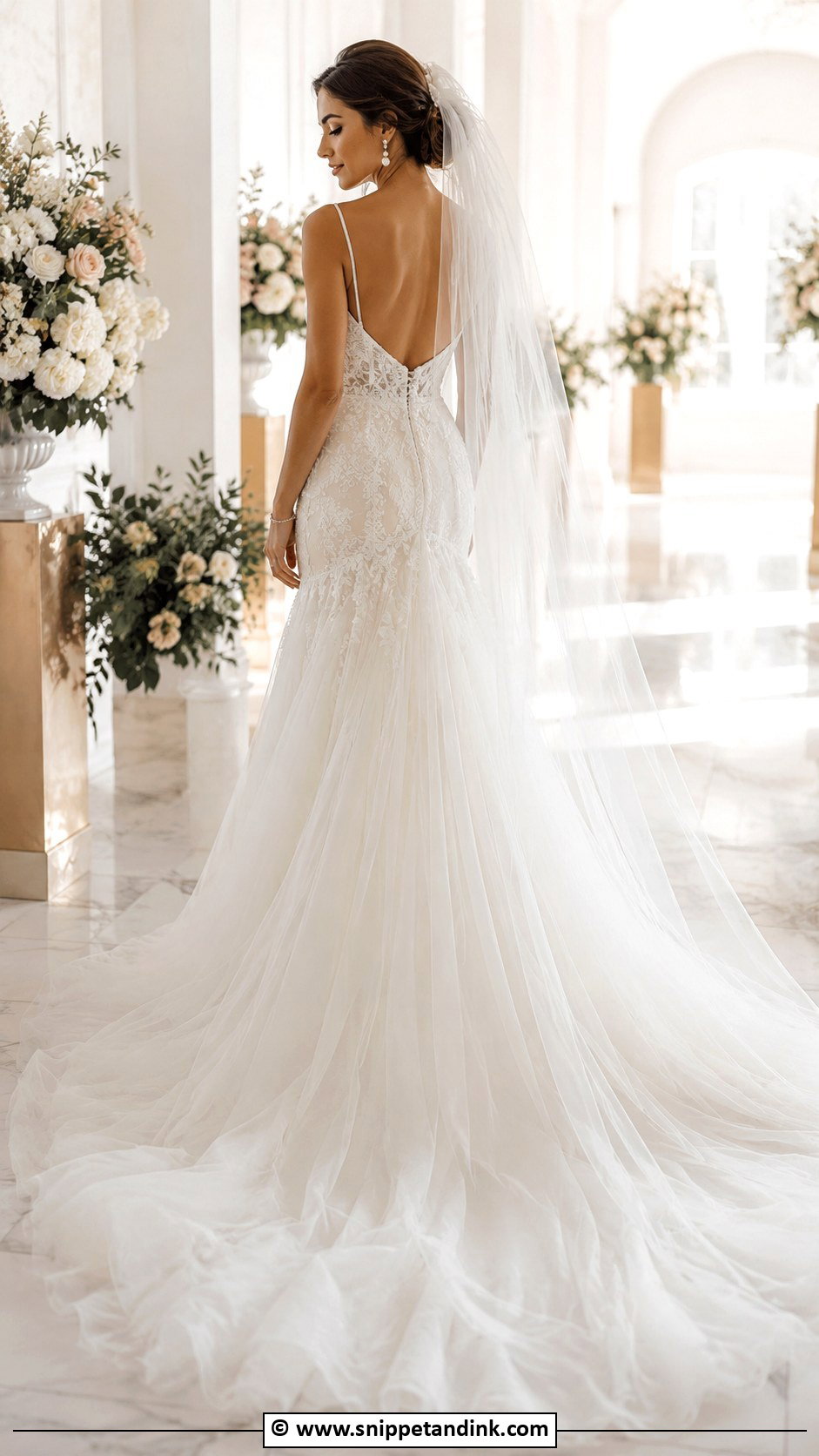 Tulle Wedding Dress With Train - Snippet and Ink - 30 Tulle Wedding Dress Ideas