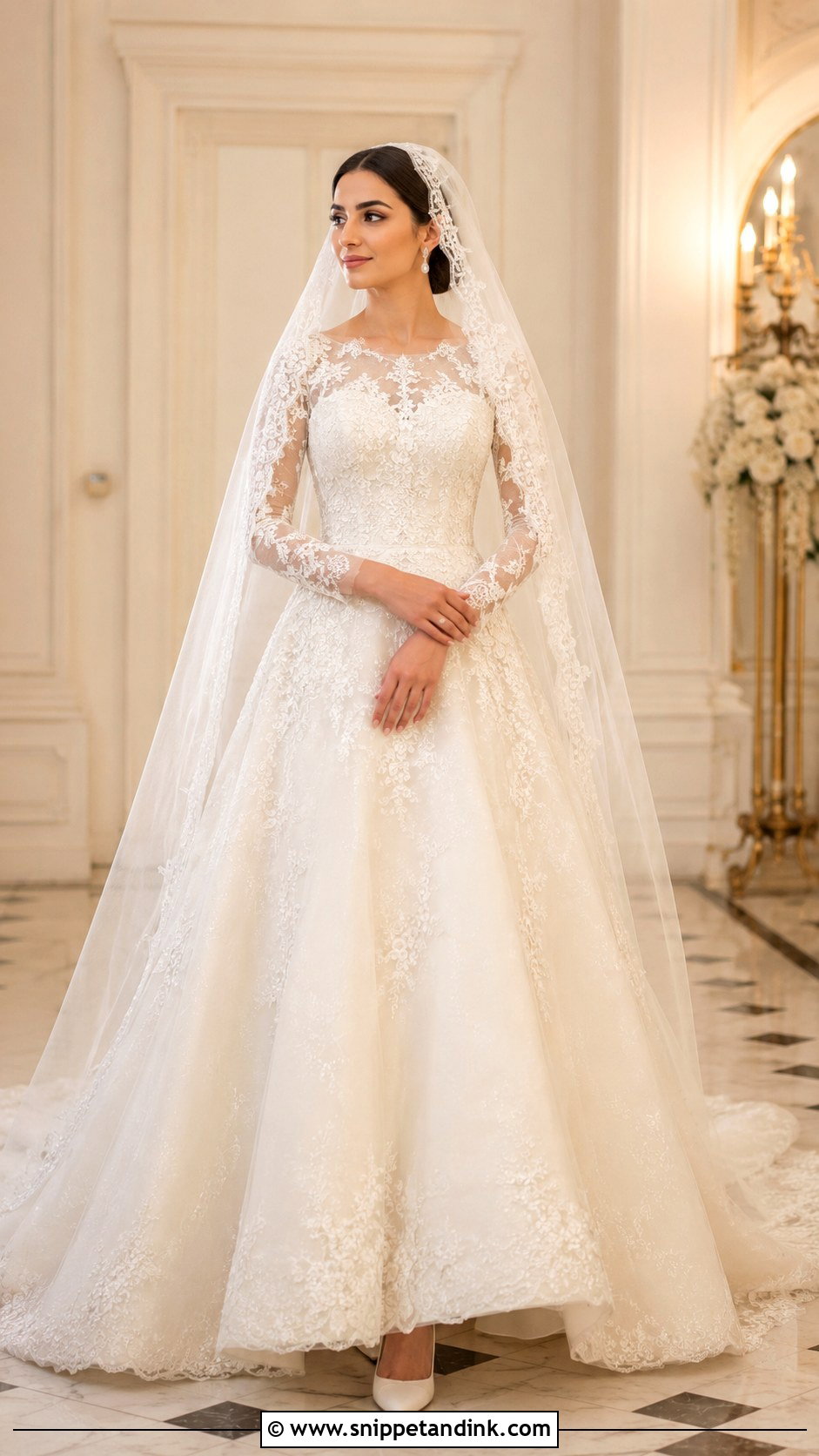 Turkish A Line Wedding Dress With Veil - Snippet and Ink - 25 Turkey Wedding Dress Ideas