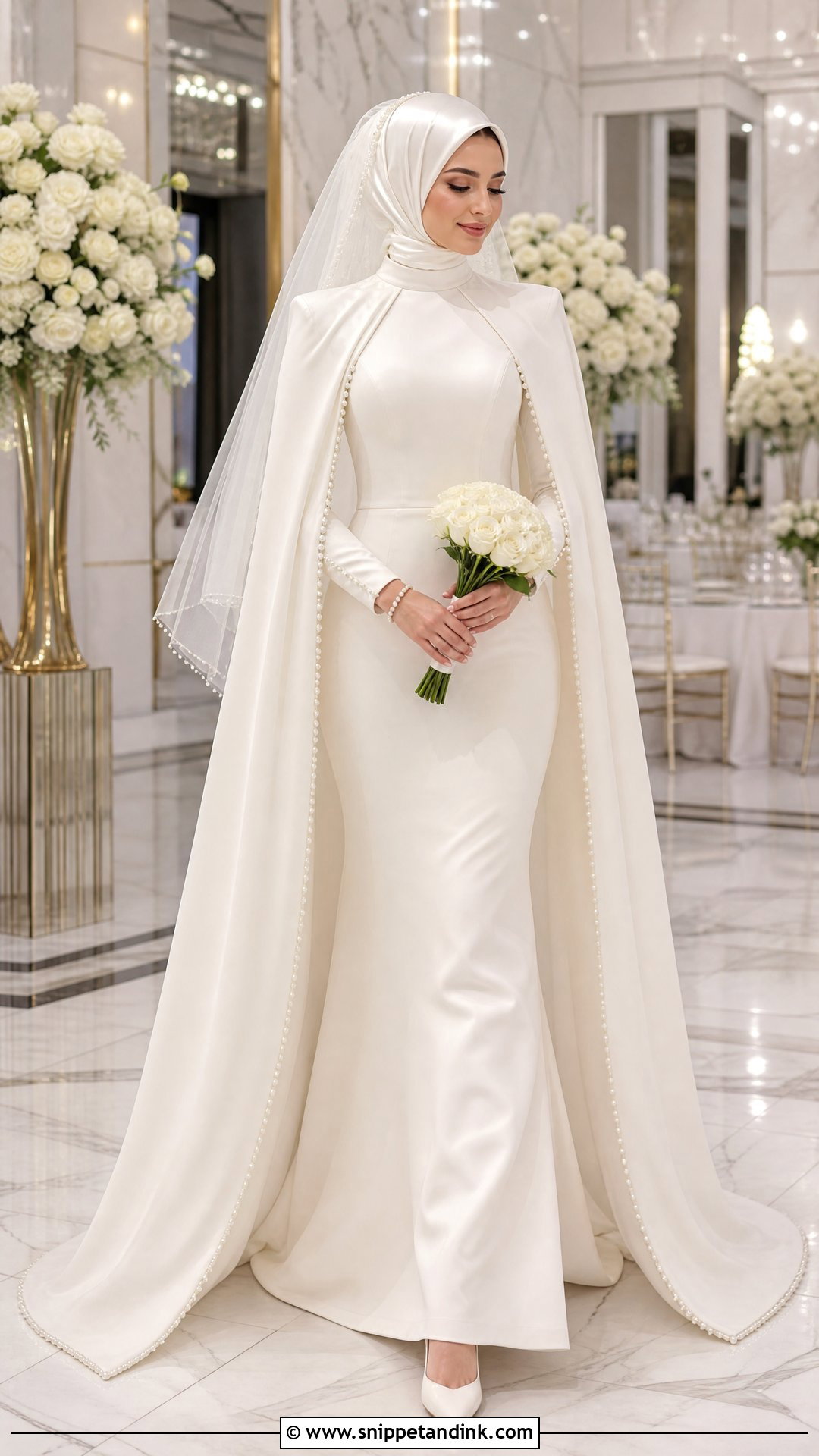 Turkish Cape Wedding Dress With Hijab - Snippet and Ink - 20 Turkey Wedding Dress Hijab Ideas