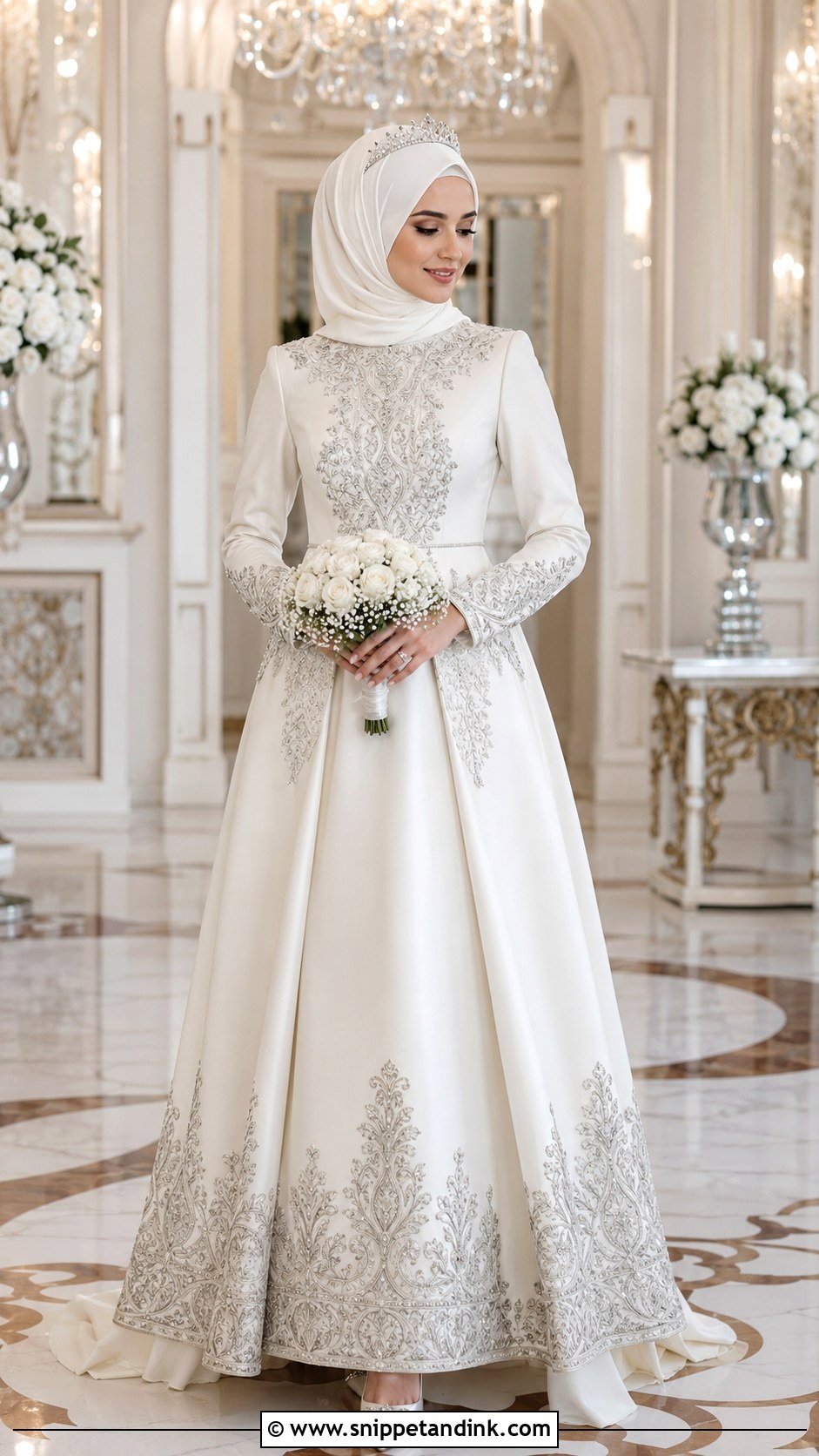 Turkish Embroidered Wedding Dress - Snippet and Ink - 25 Turkish Muslim Wedding Dress Ideas