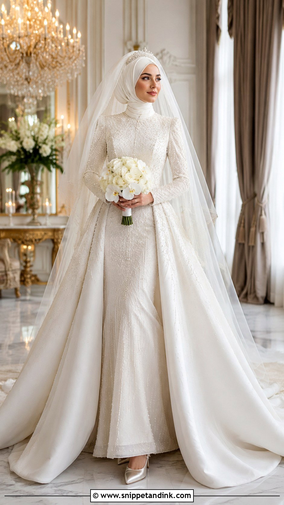 Turkish Hijab Bridal Look - Snippet and Ink - 25 Hijab Bridal Look Ideas