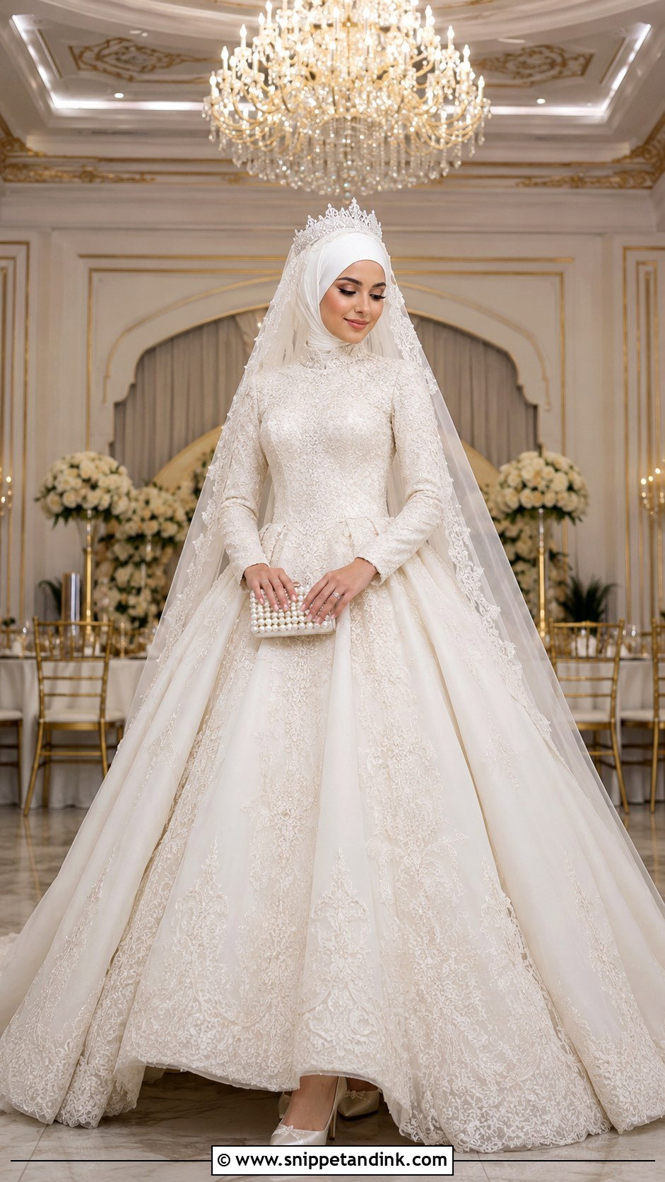 Turkish Hijab Princess Wedding Dress - Snippet and Ink - 25 Turkish Muslim Wedding Dress Ideas