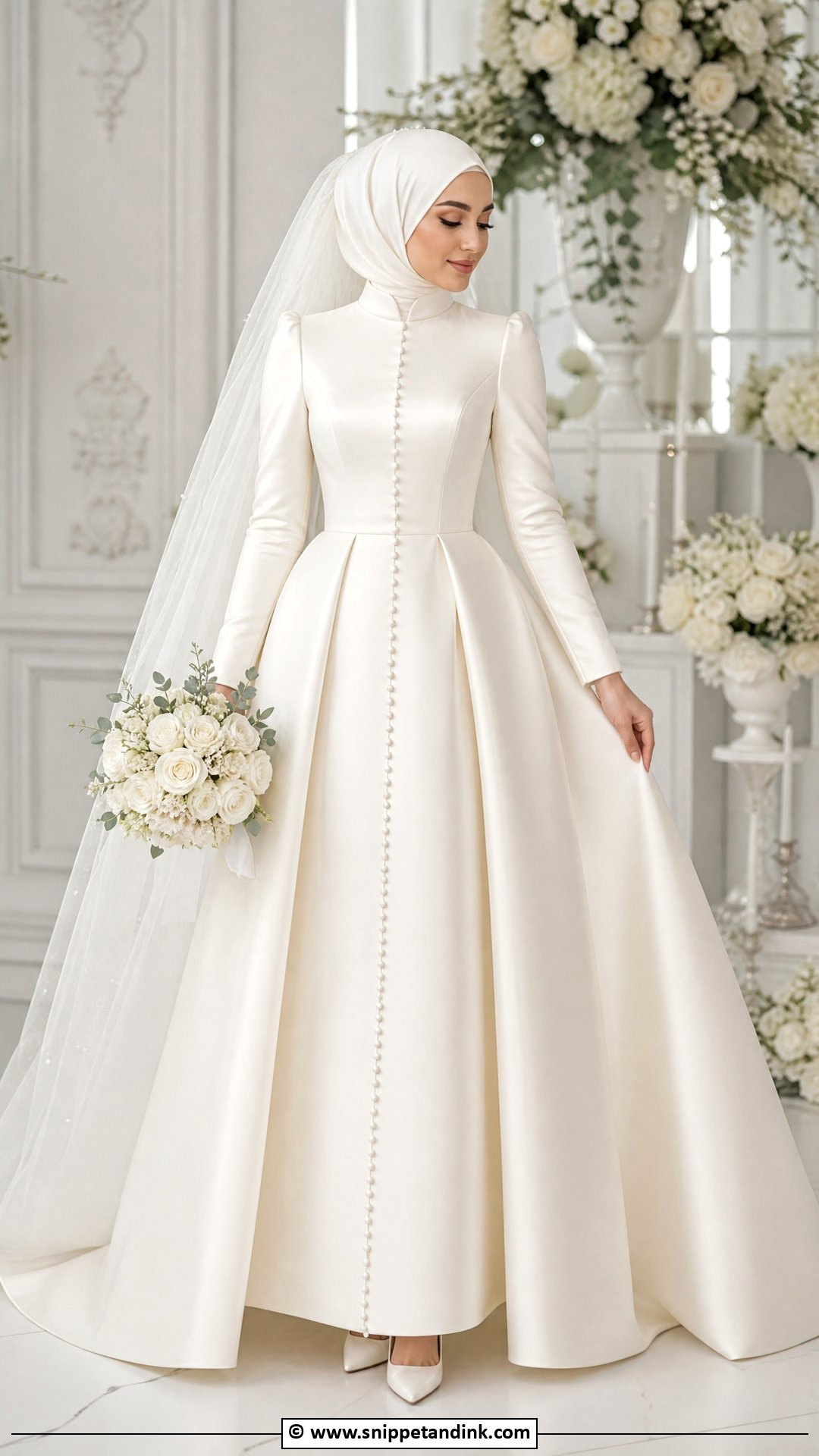 Turkish Hijab Wedding Dress - Snippet and Ink - 35 Hijab Wedding Dresses