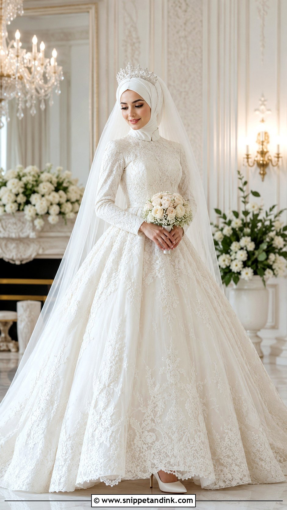 Turkish Islamic Wedding Dress With Hijab - Snippet and Ink - 25 Islamic Wedding Dress Hijab Bride Ideas