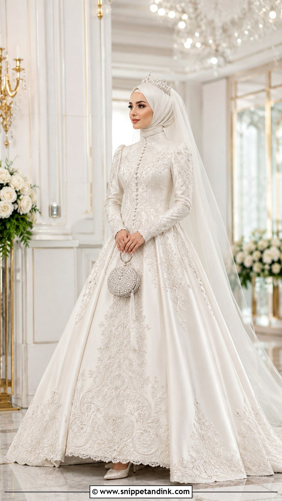 Turkish Islamic Wedding Dress With Hijab - Snippet and Ink - 20 Islamic Wedding Dress Hijab Bride Bridal Gowns
